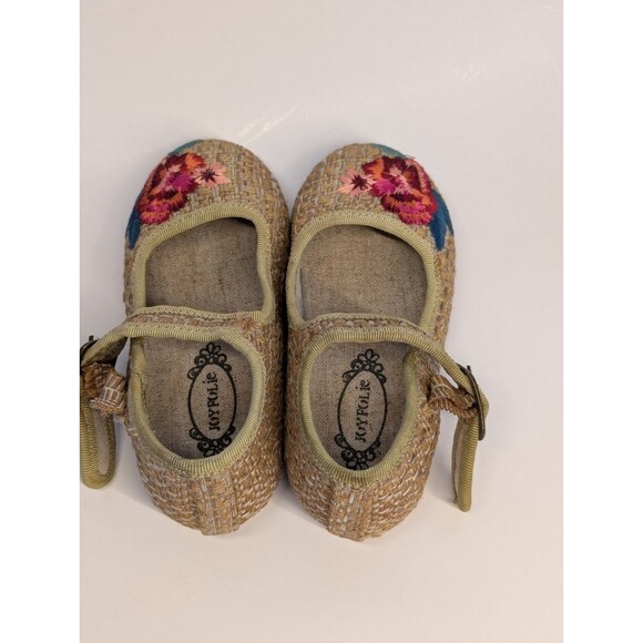 Joyfolie Brielle Maryjane Woven Floral Embroidery Pink Coquette Whimsica Size T7 - Picture 3 of 8